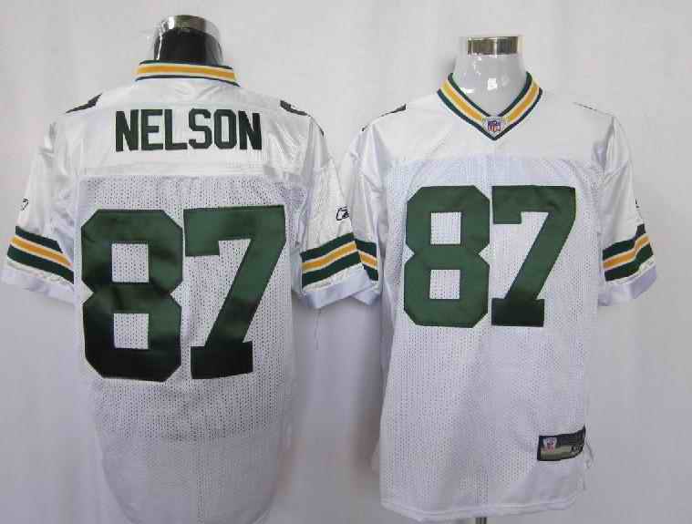 Packers 87 Nelson white Jerseys