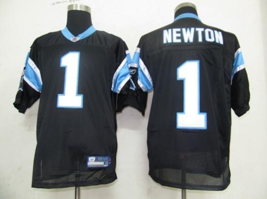 Panthers 1 Newton Black Jerseys