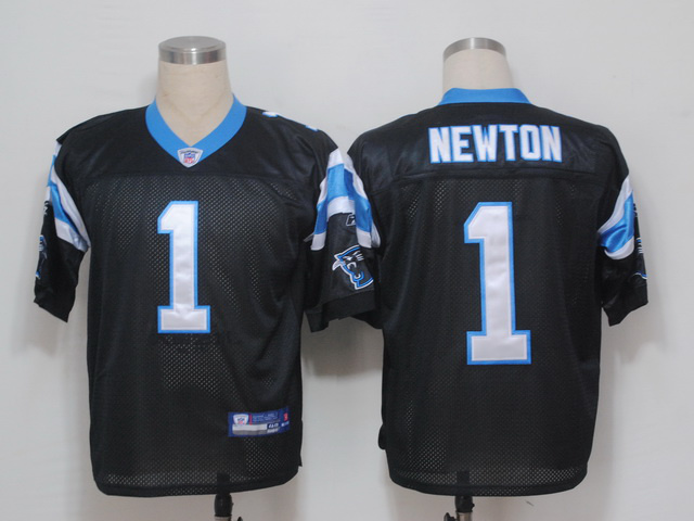 Panthers 1 Newton Black Jerseys