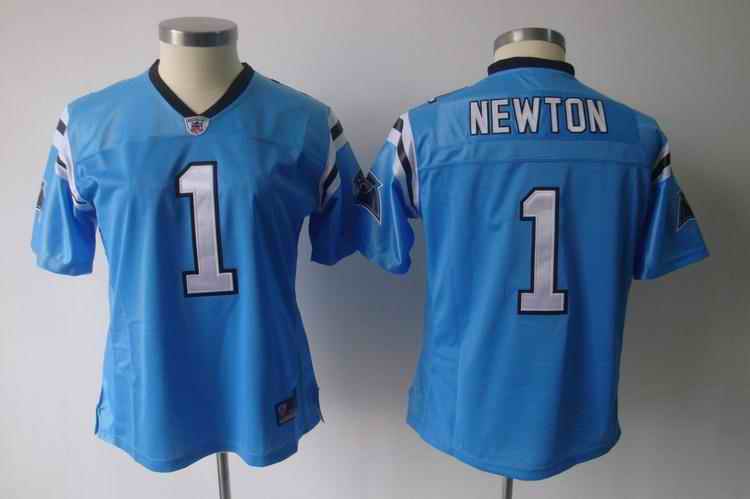 Panthers 1 Newton blue team women Jerseys