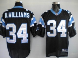Panthers 34 D.Williams Black Jerseys
