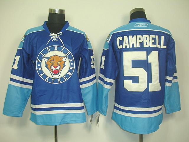 Panthers 51 Campbell Blue Jerseys