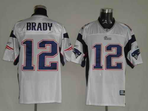 Patriots 12 Brady white kids Jerseys