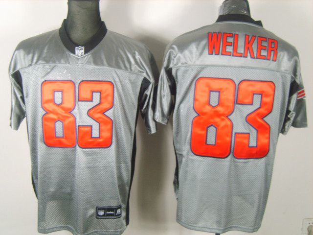 Patriots 83 Welker Grey Jerseys