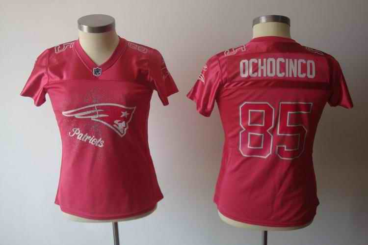 Patriots 85 Ochocinco pink 2011 fem fan women Jerseys