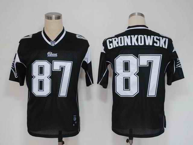 Patriots 87 Gronkowski black Jerseys
