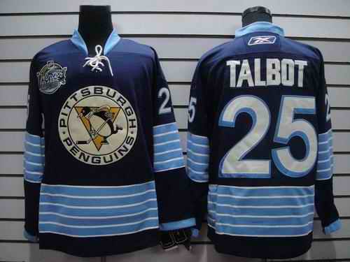 Penguins 25 Talbot blue 2011 winter classic jerseys