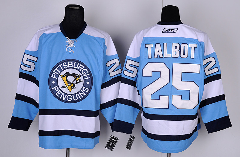 Penguins 25 Talbot blue Jerseys