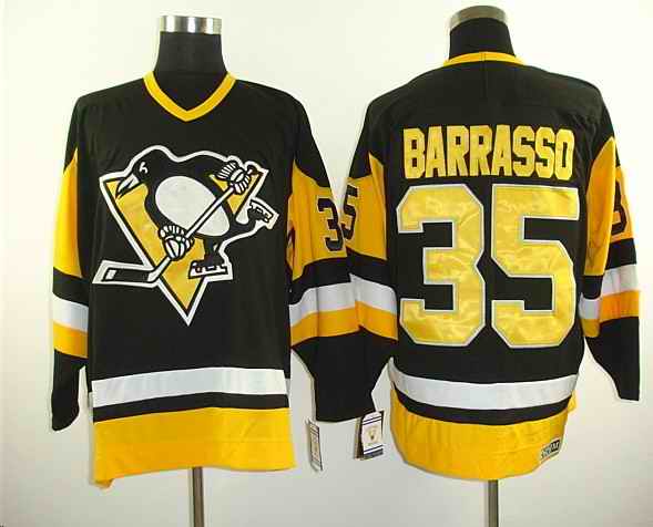 Penguins 35 Borrasso black M&N jerseys