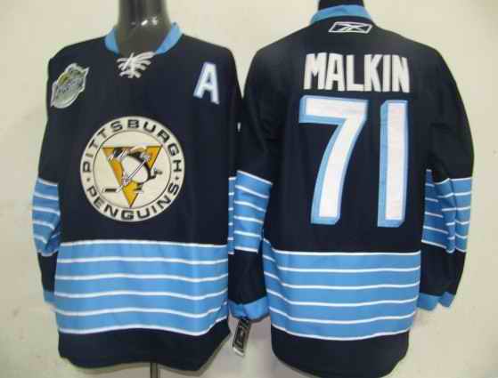 Penguins 71 Evgeni Malkin blue 2011 new winter classic jerseys