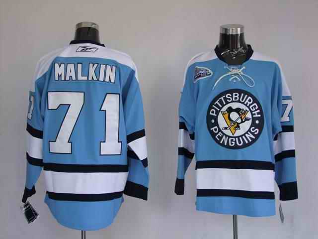 Penguins 71 Evgeni Malkin blue winter classic Jerseys