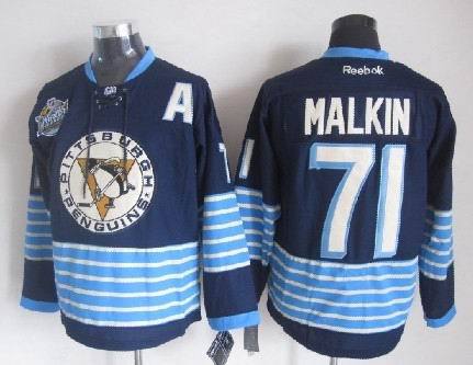 Penguins 71 Malkin Blue 2011 Winter Classic Jerseys