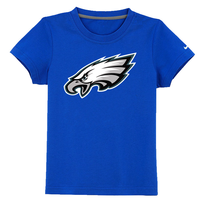 Philadelphia Eagles Authentic Logo Youth Blue T-shirt - Click Image to Close