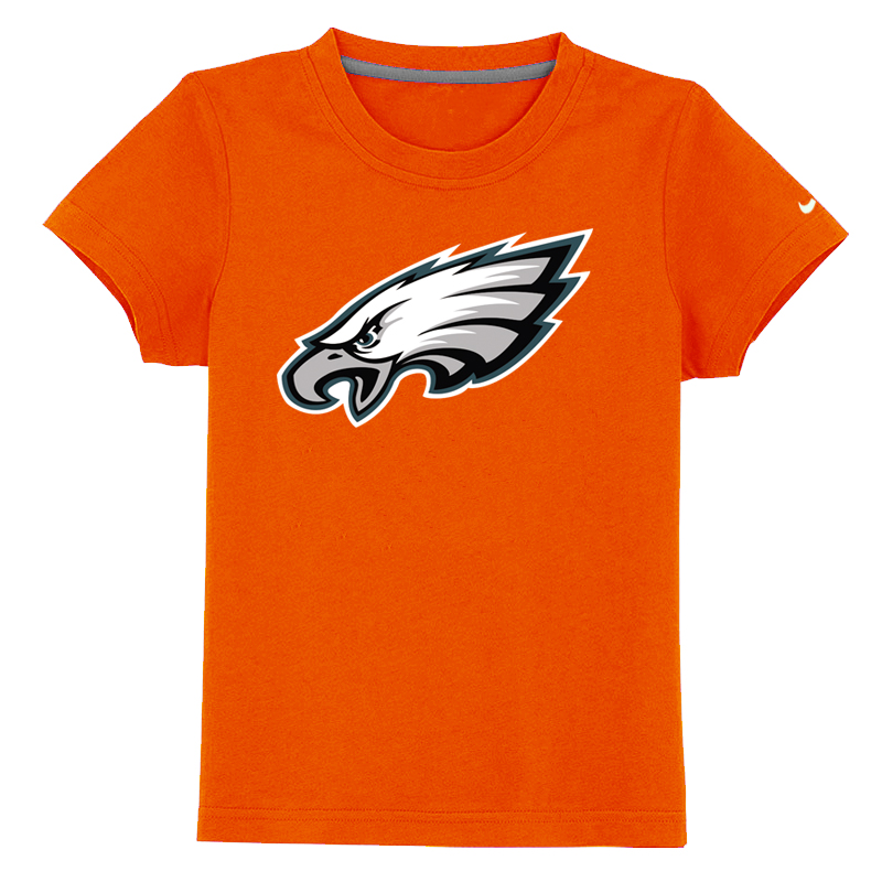 Philadelphia Eagles Authentic Logo Youth T-Shirt Orange