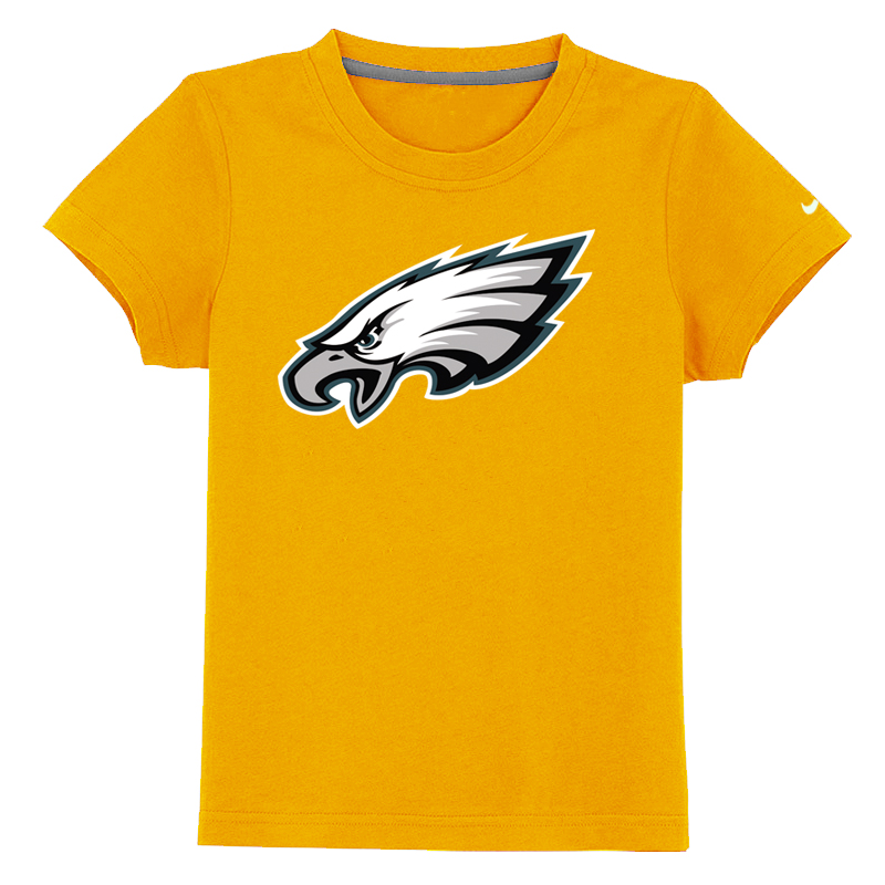 Philadelphia Eagles Authentic Logo Youth T-Shirt Yellow