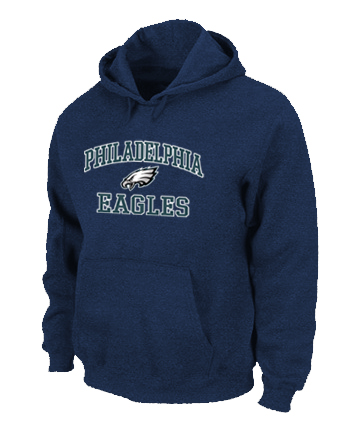 Philadelphia Eagles Heart & Soul Pullover Hoodie D.Blue - Click Image to Close