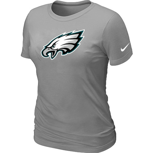 Philadelphia Eagles L.Grey Women's Logo T-Shirt