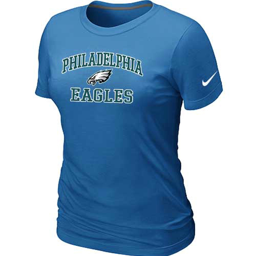 Philadelphia Eagles Women's Heart & Soul L.blue T-Shirt