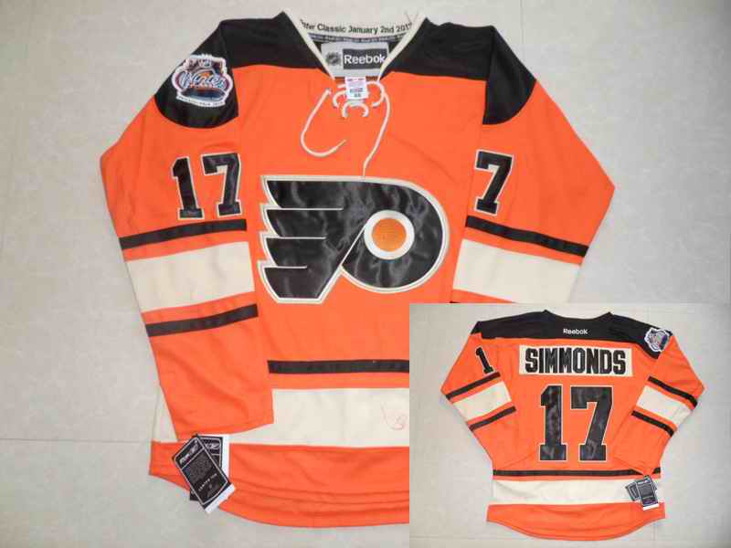 Philadelphia Flyers 17 SIMMONDS Orange Jerseys