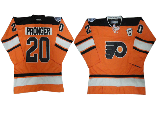 Philadelphia Flyers 20 PRONGER orange Classic Jerseys
