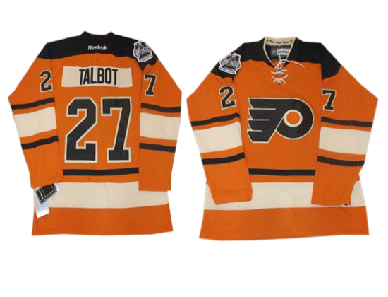 Philadelphia Flyers 27 TALBOT orange Classic Jerseys - Click Image to Close