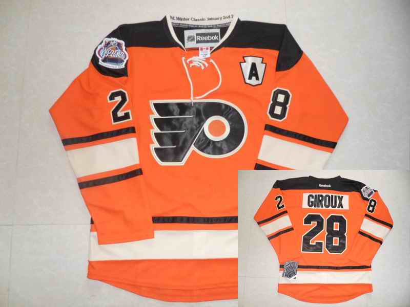 Philadelphia Flyers 28 GIROUX Orange Jerseys