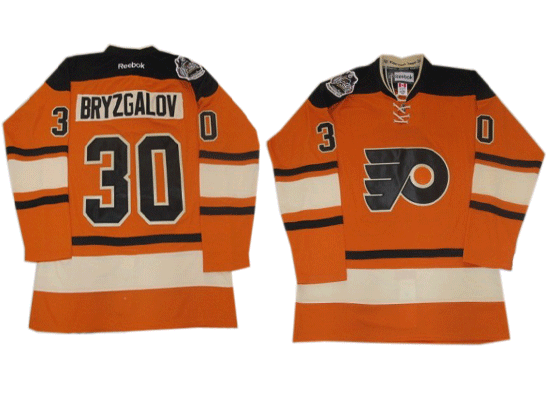 Philadelphia Flyers 30 BRYZGALOV orange Classic Jerseys