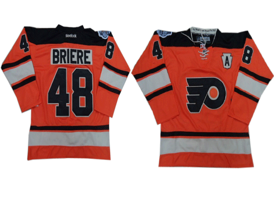 Philadelphia Flyers 48 BRIERE orange Classic Jerseys