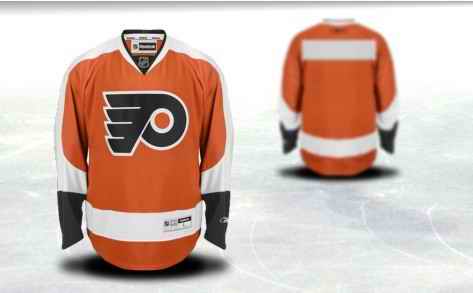 Philadelphia Flyers Men Customized Orange Jersey