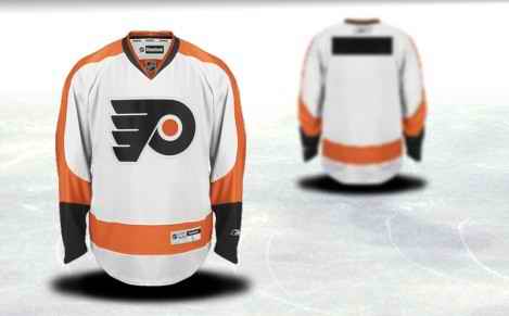 Philadelphia Flyers Men Customized White Jersey