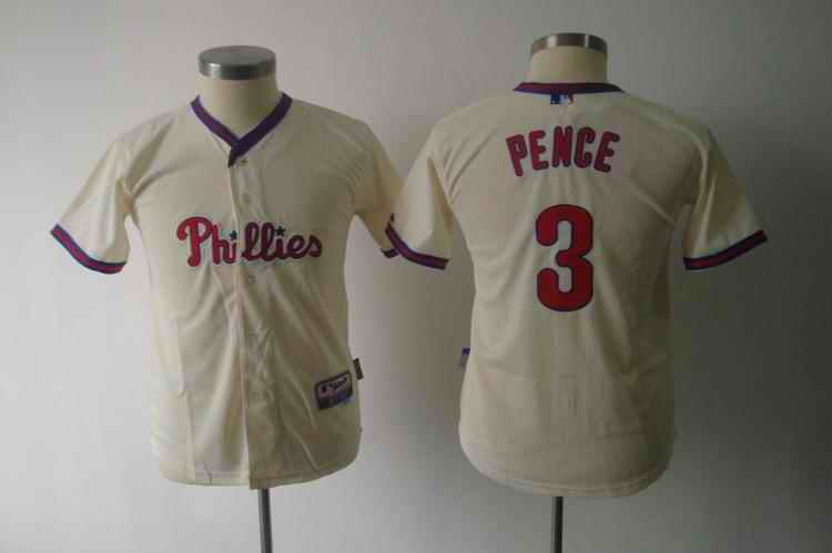 Phillies 3 Pence cream Kids Jersey