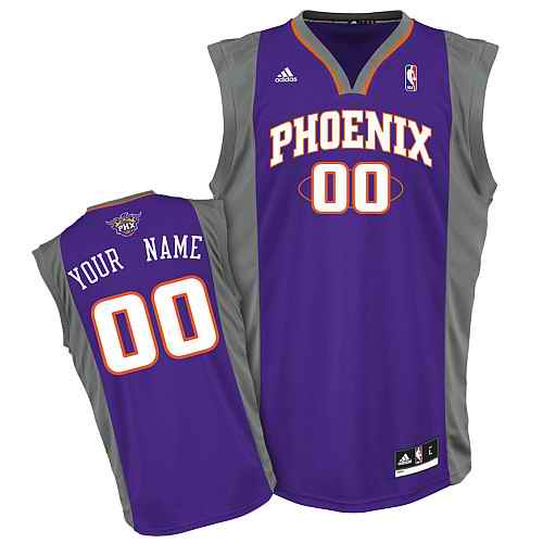 Phoenix Suns Custom purple adidas Road Jersey - Click Image to Close