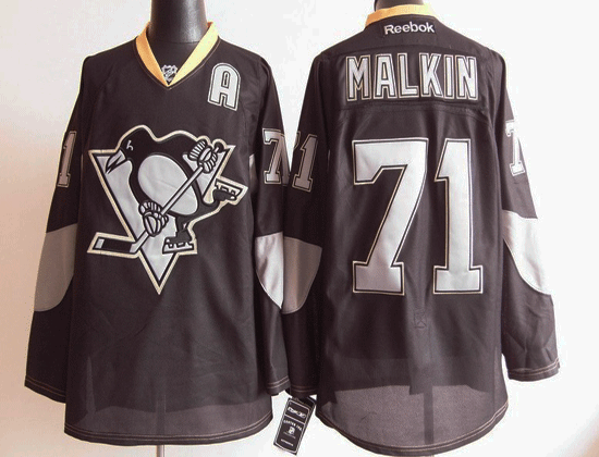 Pittsburgh Penguins 71 MALKIN Ice black Jerseys