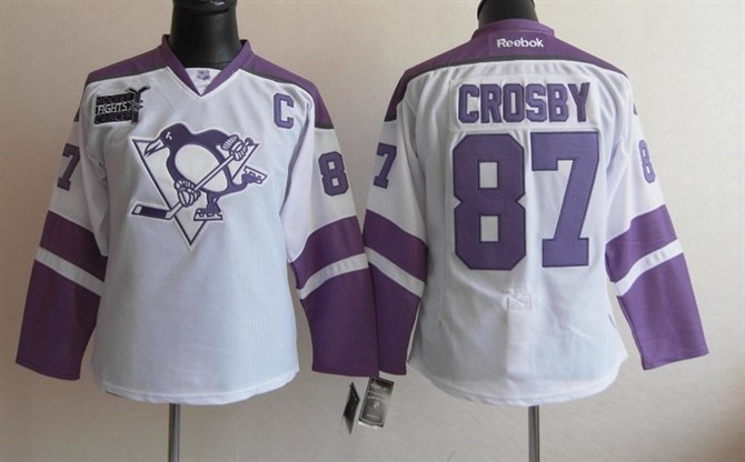 Pittsburgh Penguins 87 Crosby White Women Jersey - Click Image to Close