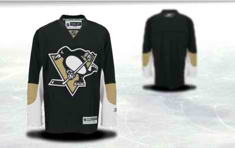 Pittsburgh Penguins Men Customized Black Jersey