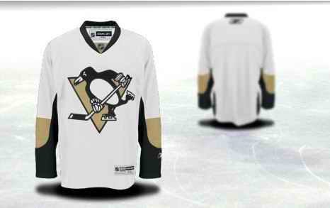 Pittsburgh Penguins Men Customized White Jersey