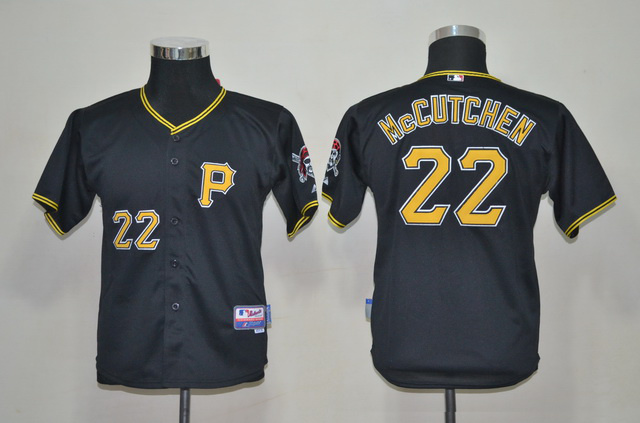 Pittsburgh Pirates 22 Mccutchen Black Youth Jersey