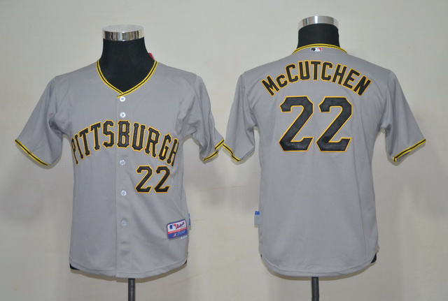 Pittsburgh Pirates 22 Mccutchen Grey Youth Jerseys