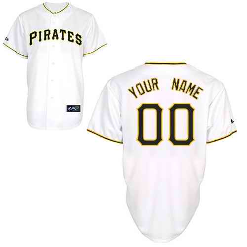 Pittsburgh Pirates White Man Custom Jerseys