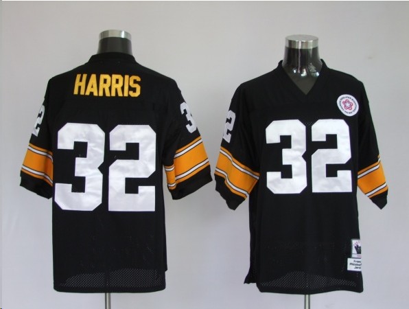 Pittsburgh Steelers 32 Franco Harris Black Throwback Jerseys
