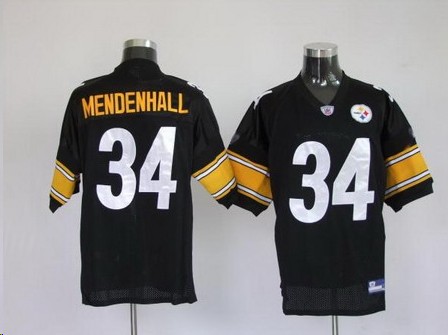 Pittsburgh Steelers 34 Rashard Mendenhall Black Jerseys