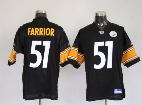Pittsburgh Steelers 51 James Farrior Black Jerseys