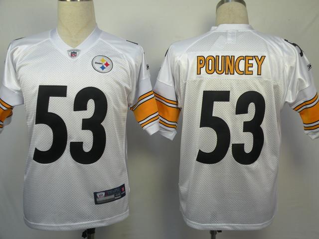 Pittsburgh Steelers 53 Pouncey white Jerseys
