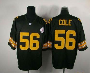 Pittsburgh Steelers 56 Cole black yellow number m&n Jerseys