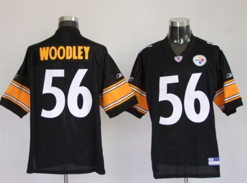 Pittsburgh Steelers 56 LaMarr Woodley Black Jerseys