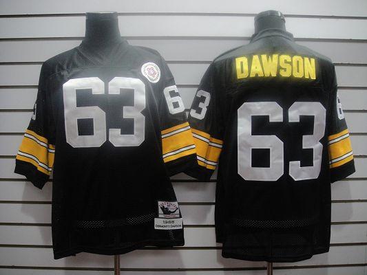 Pittsburgh Steelers 63 Dawson black m&n Jerseys