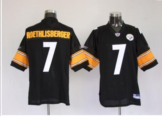 Pittsburgh Steelers 7 Roethlisberger black jerseys