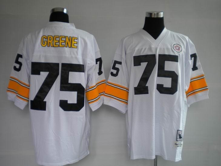Pittsburgh Steelers 75 Joe Greene white Throwback Jerseys Pittsburgh Steelers 75 Joe Greene white Throwback Jerseys