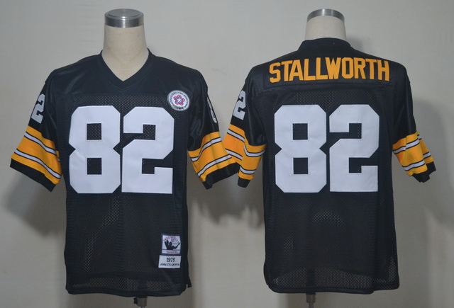 Pittsburgh Steelers 82 Stallworth Black Throwback Jerseys