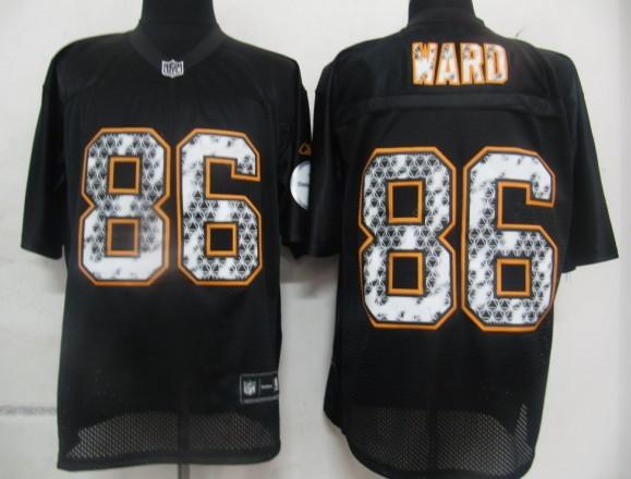 Pittsburgh Steelers 86 Hines Ward black united sideline Jerseys